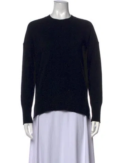 Pre-owned Theory Cashmere Crew Neck Sweater In Black