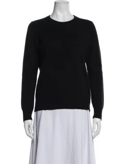 Pre-owned Theory Cashmere Crew Neck Sweater In Black
