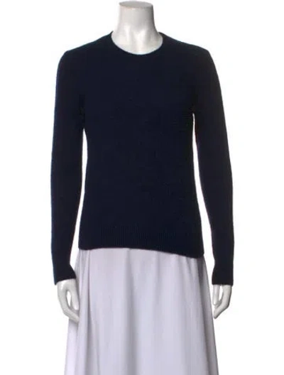 Pre-owned Theory Cashmere Crew Neck Sweater In Black