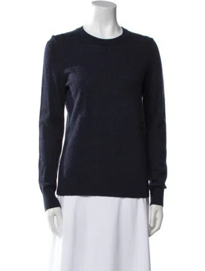 Pre-owned Theory Cashmere Crew Neck Sweater In Blue