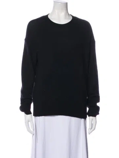 Pre-owned Theory Cashmere Crew Neck Sweater In Blue