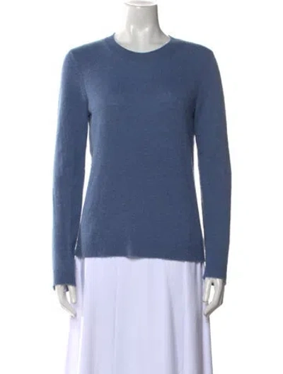 Pre-owned Theory Cashmere Crew Neck Sweater In Blue
