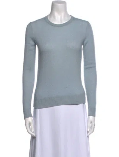 Pre-owned Theory Cashmere Crew Neck Sweater In Blue