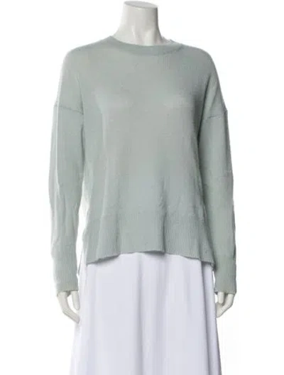 Pre-owned Theory Cashmere Crew Neck Sweater In Blue