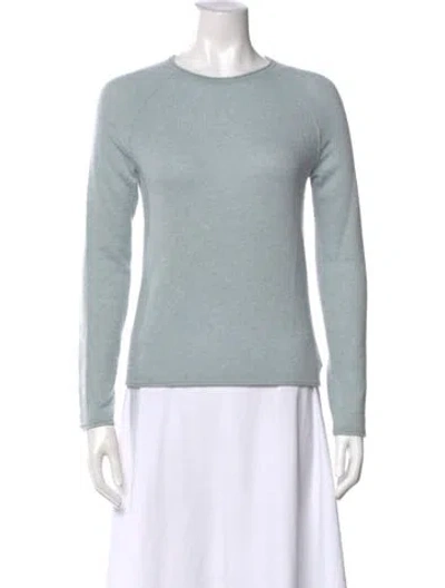 Pre-owned Theory Cashmere Crew Neck Sweater In Blue