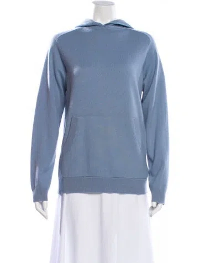 Pre-owned Theory Cashmere Crew Neck Sweater In Blue