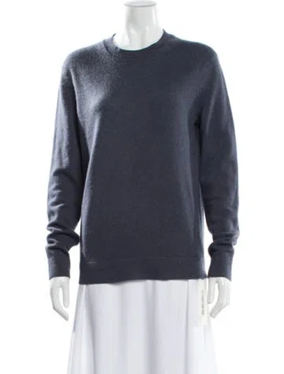 Pre-owned Theory Cashmere Crew Neck Sweater In Blue