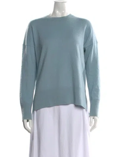 Pre-owned Theory Cashmere Crew Neck Sweater In Blue