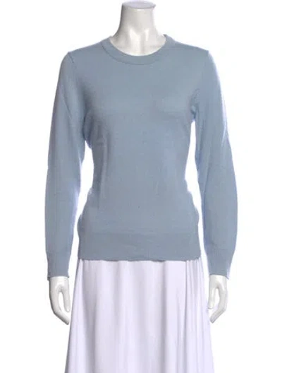 Pre-owned Theory Cashmere Crew Neck Sweater In Blue