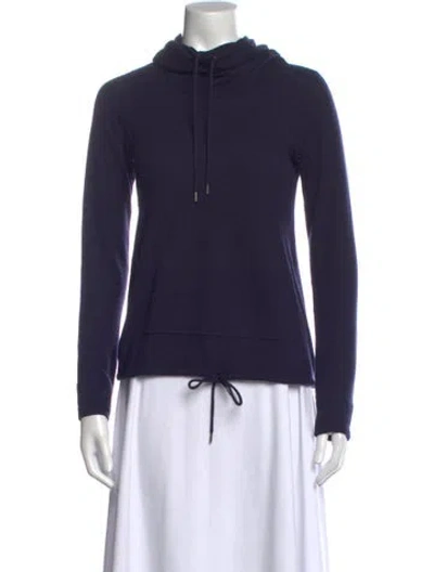 Pre-owned Theory Cashmere Crew Neck Sweater In Blue