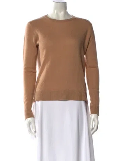 Pre-owned Theory Cashmere Crew Neck Sweater In Brown