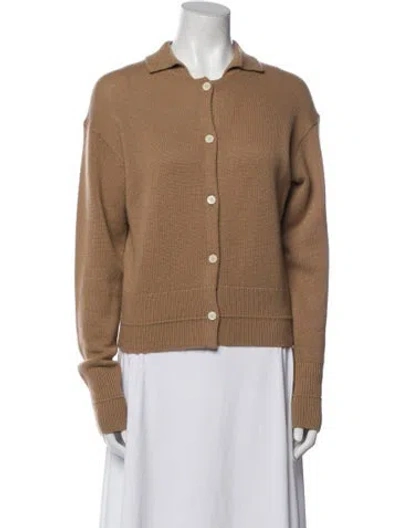 Pre-owned Theory Cashmere Crew Neck Sweater In Brown