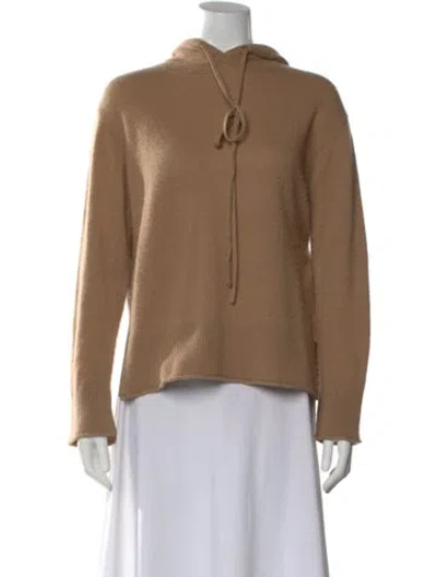 Pre-owned Theory Cashmere Crew Neck Sweater In Brown