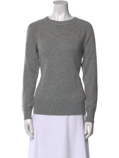 Pre-owned Theory Cashmere Crew Neck Sweater In Gray