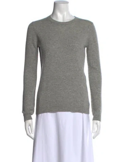 Pre-owned Theory Cashmere Crew Neck Sweater In Gray