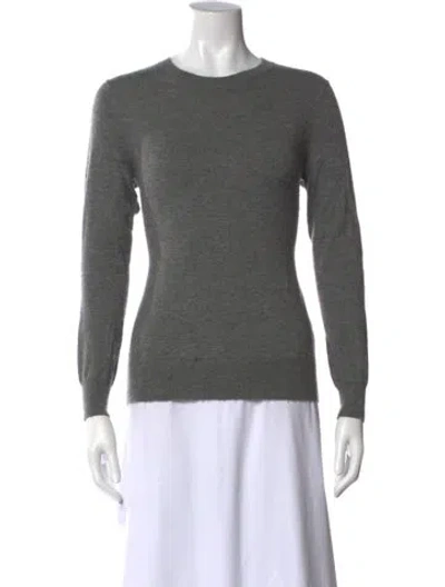 Pre-owned Theory Cashmere Crew Neck Sweater In Gray