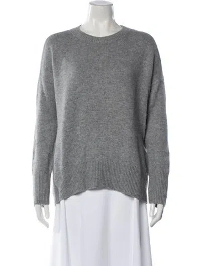 Pre-owned Theory Cashmere Crew Neck Sweater In Gray