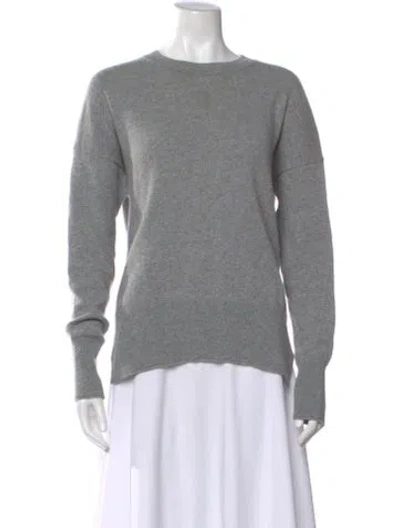 Pre-owned Theory Cashmere Crew Neck Sweater In Gray