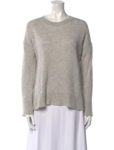 Pre-owned Theory Cashmere Crew Neck Sweater In Gray