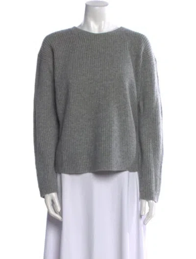 Pre-owned Theory Cashmere Crew Neck Sweater In Gray