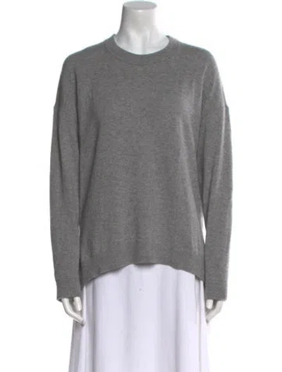 Pre-owned Theory Cashmere Crew Neck Sweater In Gray