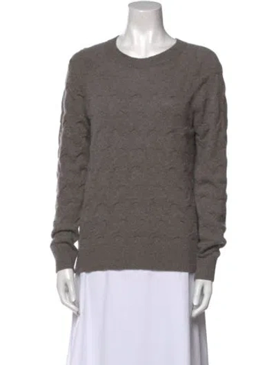 Pre-owned Theory Cashmere Crew Neck Sweater In Gray