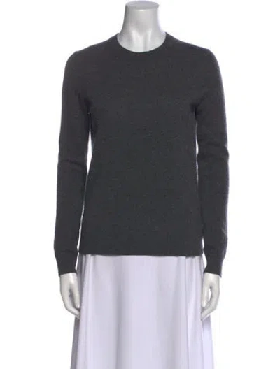 Pre-owned Theory Cashmere Crew Neck Sweater In Gray
