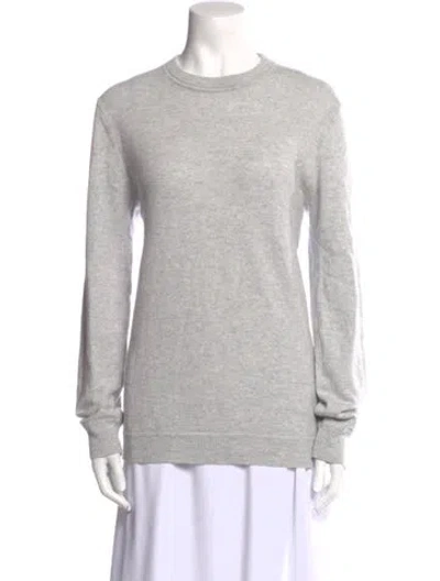 Pre-owned Theory Cashmere Crew Neck Sweater In Gray