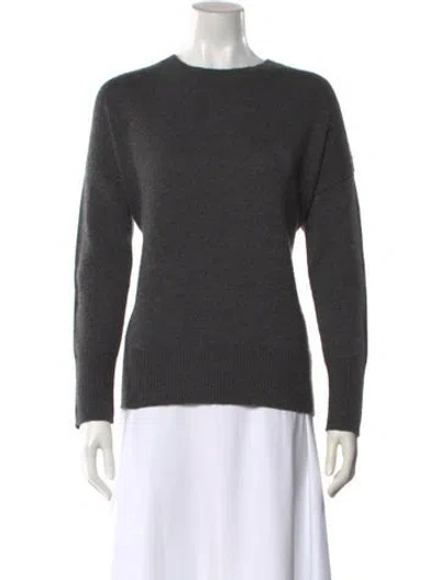 Pre-owned Theory Cashmere Crew Neck Sweater In Gray