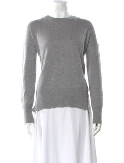 Pre-owned Theory Cashmere Crew Neck Sweater In Gray