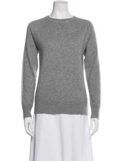 Pre-owned Theory Cashmere Crew Neck Sweater In Gray
