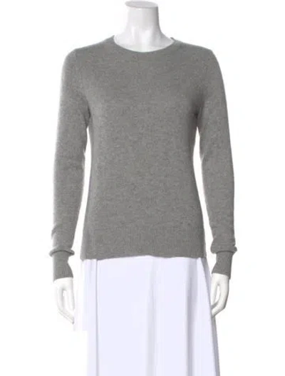 Pre-owned Theory Cashmere Crew Neck Sweater In Gray