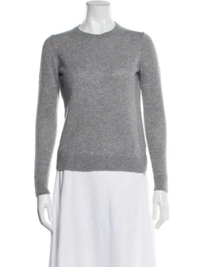 Pre-owned Theory Cashmere Crew Neck Sweater In Gray