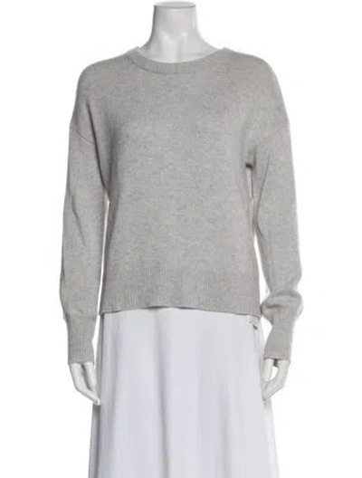 Pre-owned Theory Cashmere Crew Neck Sweater In Gray