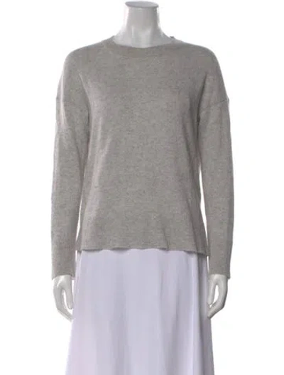 Pre-owned Theory Cashmere Crew Neck Sweater In Gray