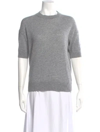 Pre-owned Theory Cashmere Crew Neck Sweater In Gray