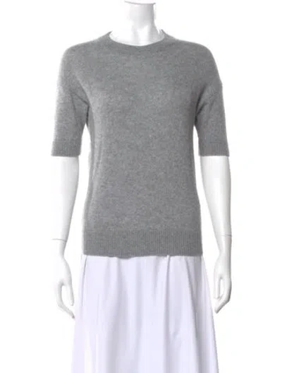 Pre-owned Theory Cashmere Crew Neck Sweater In Gray