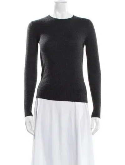 Pre-owned Theory Cashmere Crew Neck Sweater In Gray