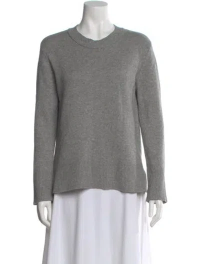 Pre-owned Theory Cashmere Crew Neck Sweater In Gray