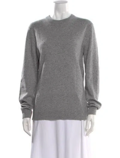 Pre-owned Theory Cashmere Crew Neck Sweater In Gray