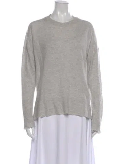 Pre-owned Theory Cashmere Crew Neck Sweater In Gray