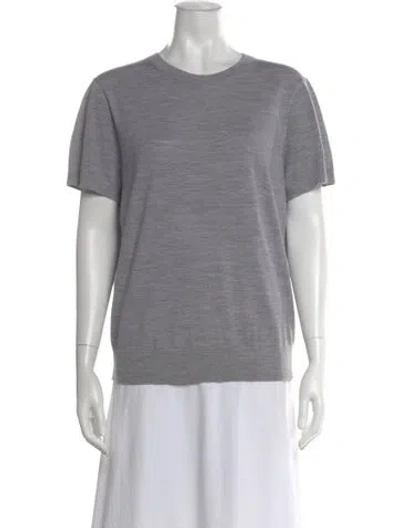 Pre-owned Theory Cashmere Crew Neck Sweater In Gray