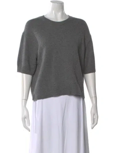 Pre-owned Theory Cashmere Crew Neck Sweater In Gray