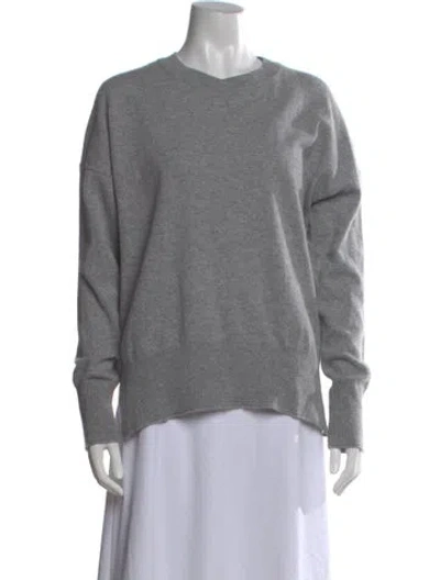 Pre-owned Theory Cashmere Crew Neck Sweater In Gray