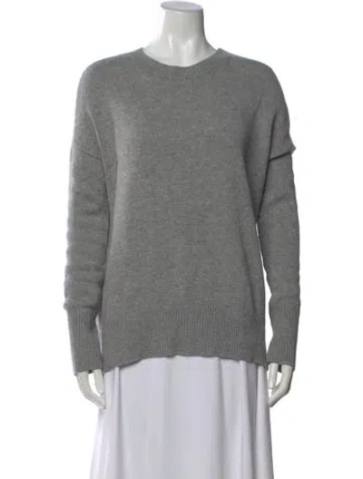 Pre-owned Theory Cashmere Crew Neck Sweater In Gray