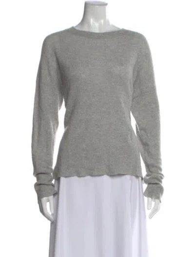 Pre-owned Theory Cashmere Crew Neck Sweater In Gray