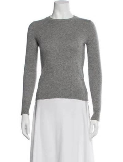 Pre-owned Theory Cashmere Crew Neck Sweater In Gray
