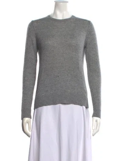 Pre-owned Theory Cashmere Crew Neck Sweater In Gray