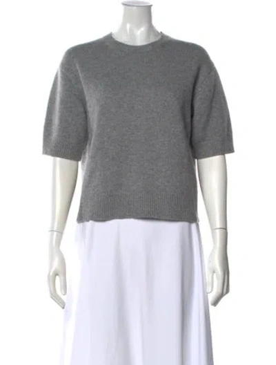 Pre-owned Theory Cashmere Crew Neck Sweater In Gray