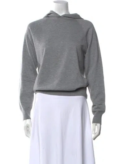 Pre-owned Theory Cashmere Crew Neck Sweater In Gray